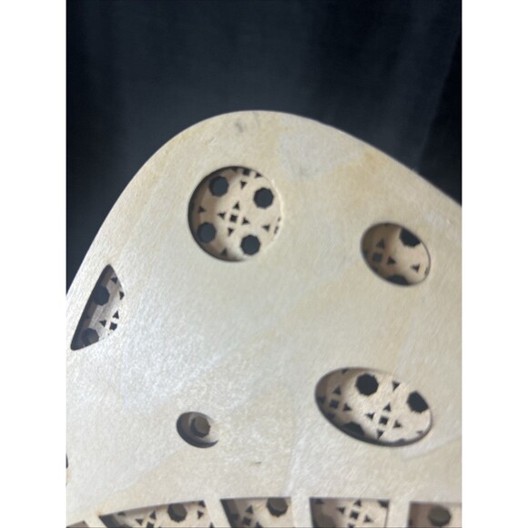 Mushroom Bundle (3) Wall Hanging Art Rattan Style Vintage Retro Natural Wood - Picture 12 of 14